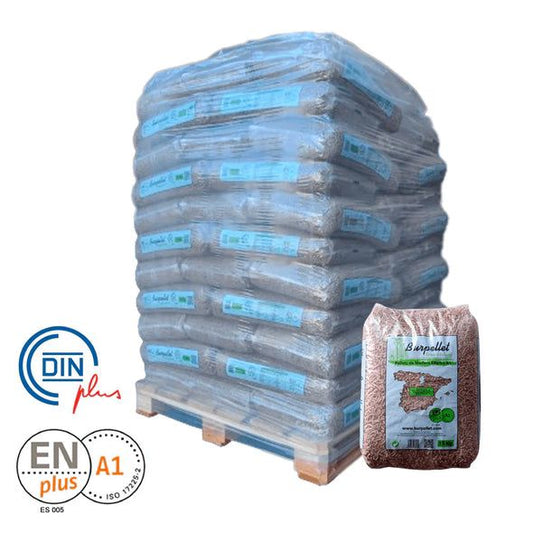 1 Palet de 72 Sacos certificado DIN ENplus A1 15Kg BURPELLET